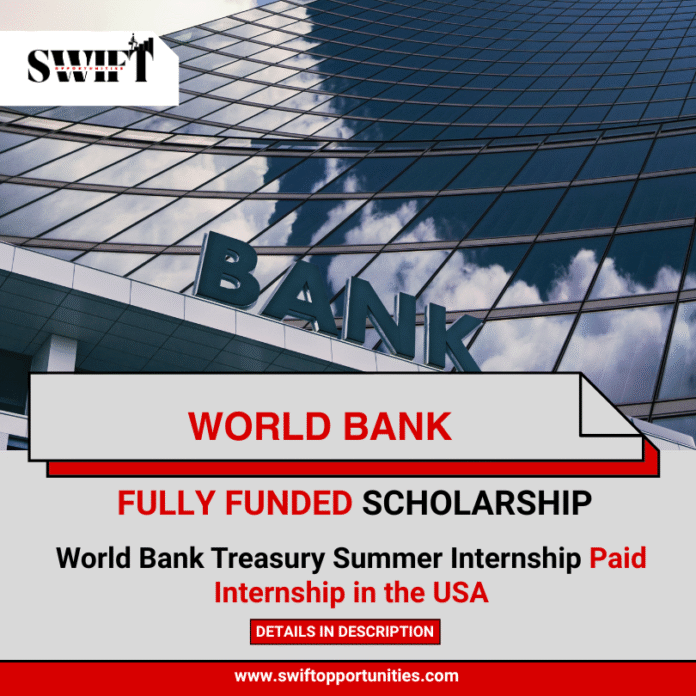 World Bank Treasury Summer Internship